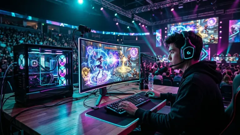 Esports PC gamer analyzing Free to Play gaming market trends in 2026