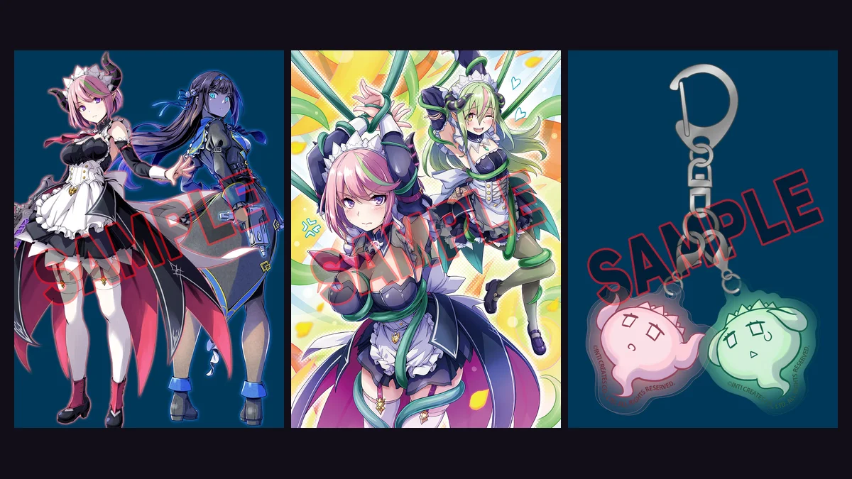 Official Masanori Ito illustrations for Gal Guardians Servants of the Dark on Nintendo Switch 2