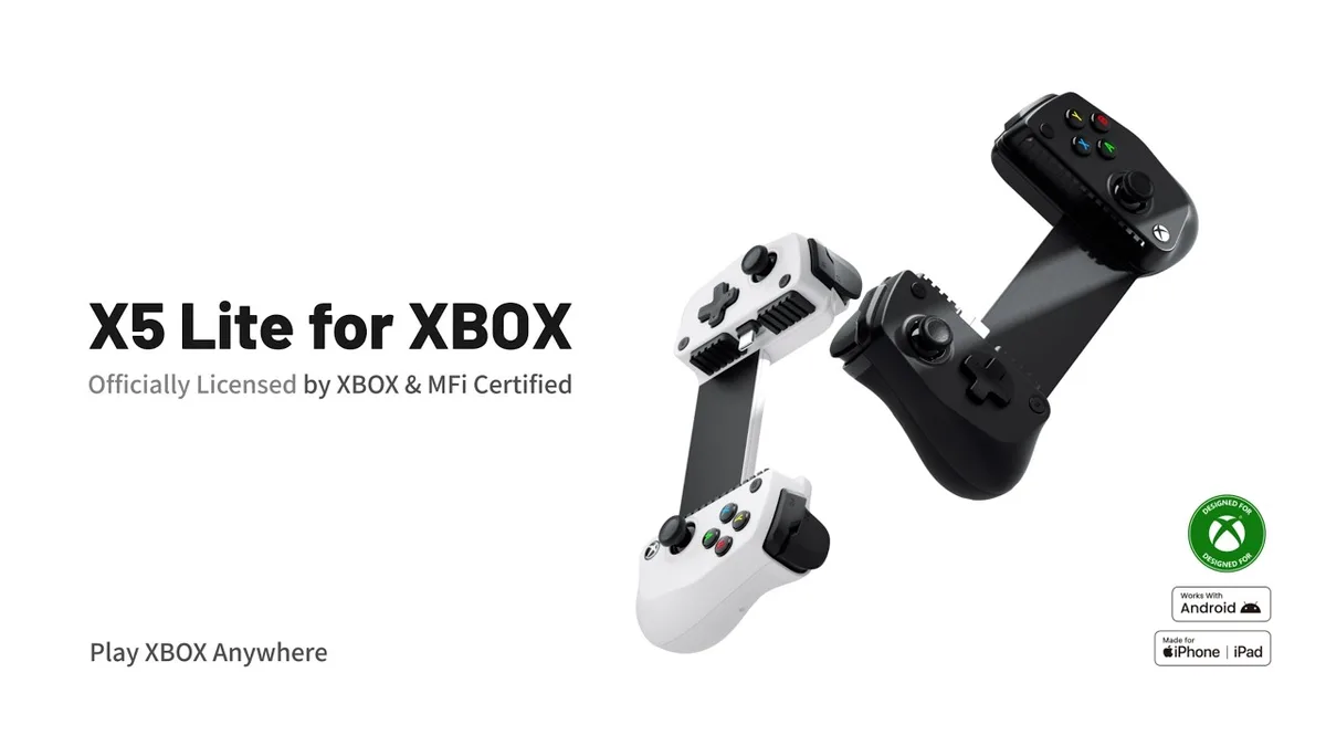 GameSir X5 Lite Xbox 25th Anniversary Edition translucent green USB-C mobile controller with Hall Effect sticks