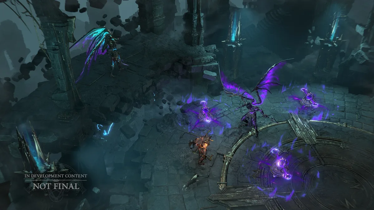 Corrupted Reaper and Fractured Reaper boss fight in Diablo 4 PTR 3.3.0 Season 16