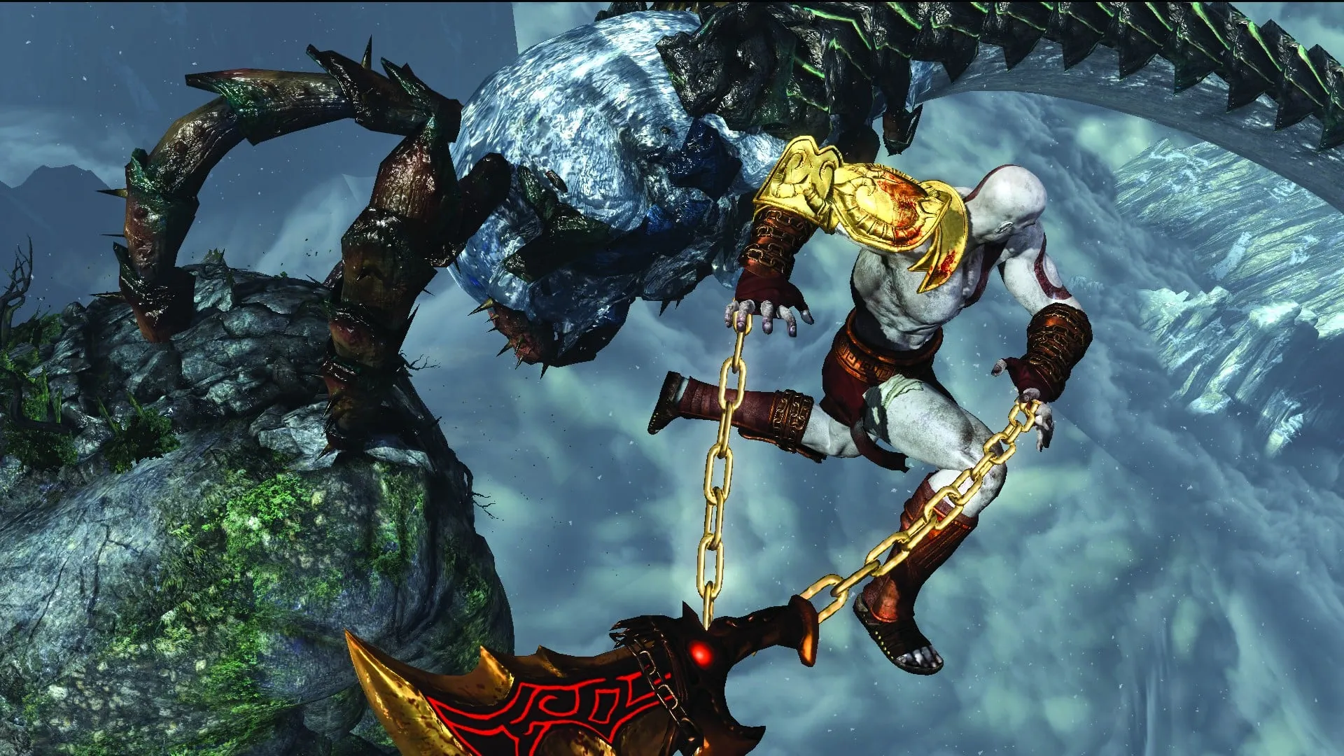 Kratos in God of War 3 Remastered on PC