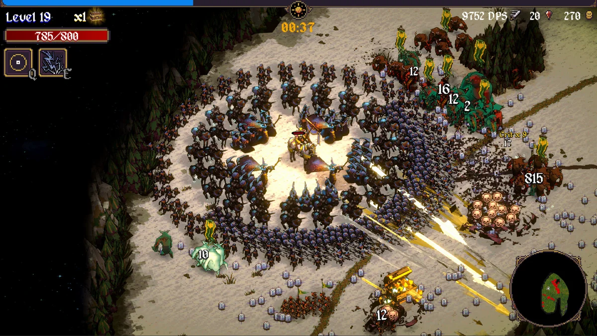 Heroes Never Die gameplay showing real-time army formations and monster hordes on Steam