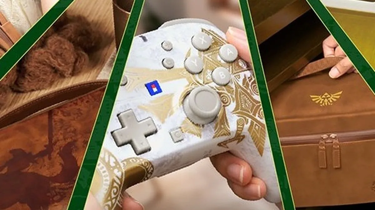 Official HORI white and gold The Legend of Zelda accessories for Nintendo Switch 2