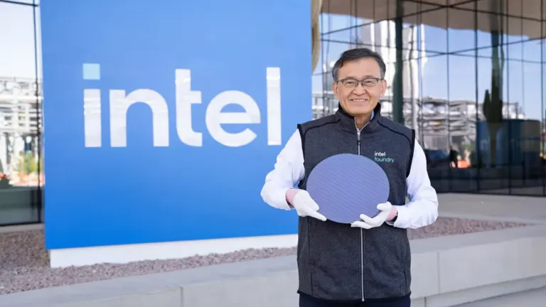 Intel Panther Lake Core Ultra silicon wafer