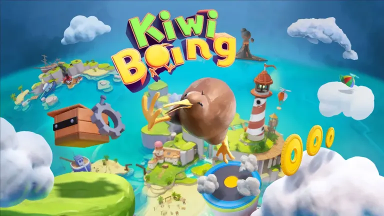 Kiwi Boing official 3D collectathon platformer key art by AARISE former Empire of the Ants developers