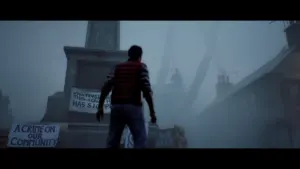 Silent Hill Townfall atmospheric scene by Screen Burn and Konami