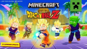 Minecraft x Dragon Ball Z 1.1 Legends Update official key art