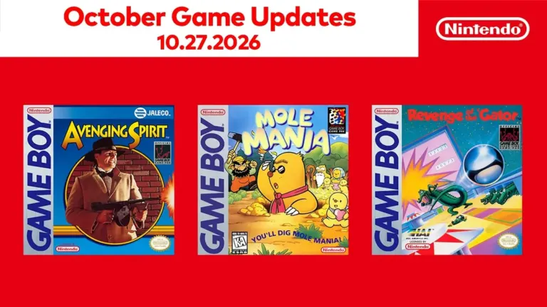 Mole Mania Avenging Spirit and Revenge of the Gator on Game Boy Nintendo Switch Online