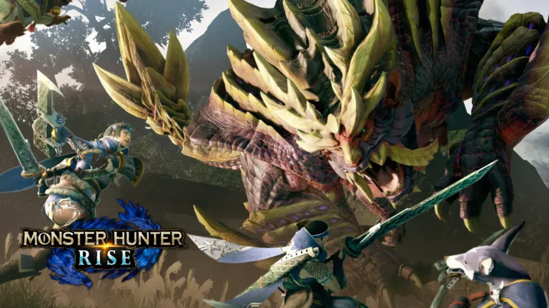 Monster Hunter Rise official key art and logo Capcom