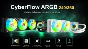 Montech CyberFlow 240 and 360mm AIO Liquid Cooler