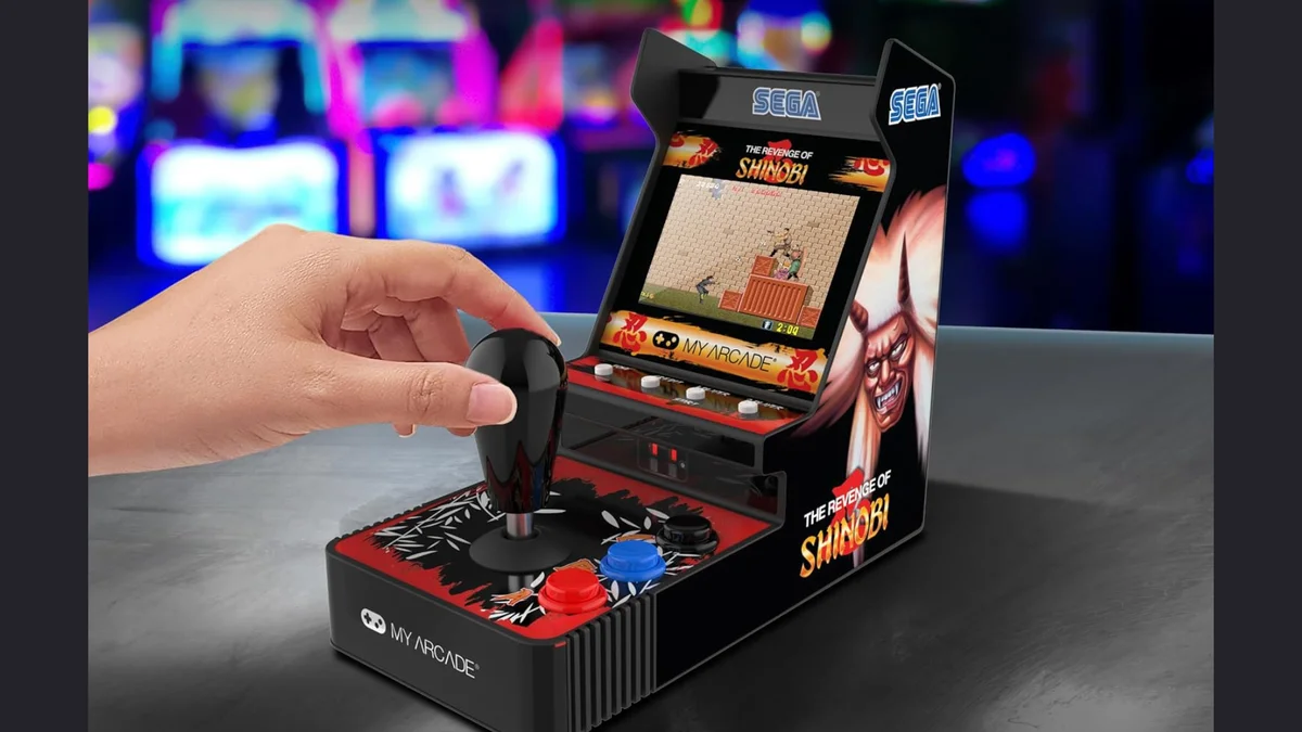 My Arcade Shinobi Joystick Player SEGA Mini Cabinet with Arcade Stick