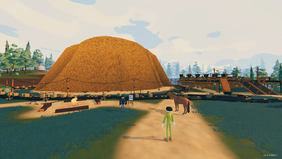 Needle In A Haystack by NoGlyph on Steam showing a massive 10-million-piece haystack