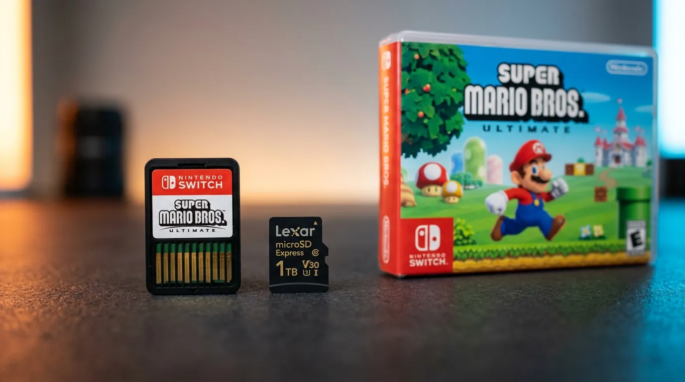 Nintendo Switch 2 storage and cartridge