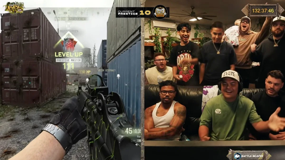 OpTic Gaming hits Prestige Master in Call of Duty Modern Warfare 4 after a 132-hour marathon stream
