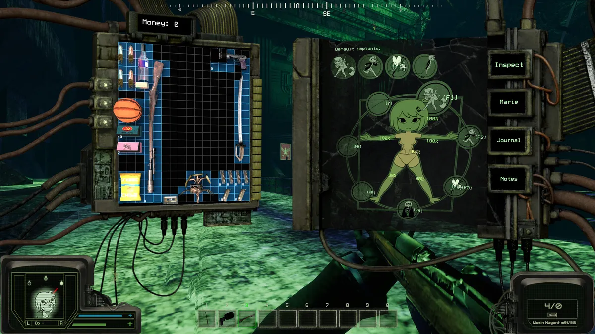 Peripeteia gameplay Marie inventory