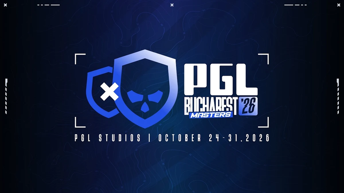 Official PGL Masters Bucharest 2026 Counter-Strike 2 tournament key art at PGL Studios