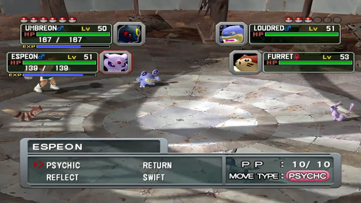 Pokemon Colosseum double battle