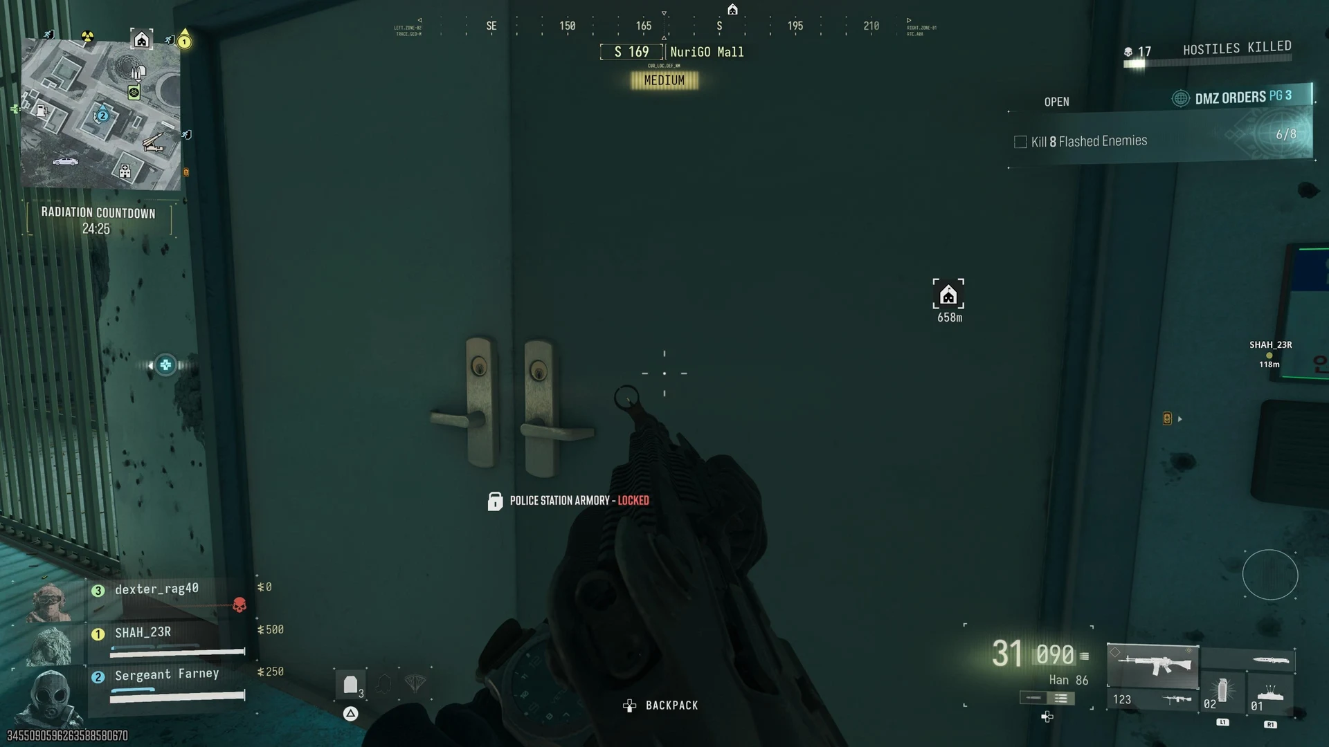 Locked Police Station Armory in the basement in Call of Duty Modern Warfare 4 DMZ