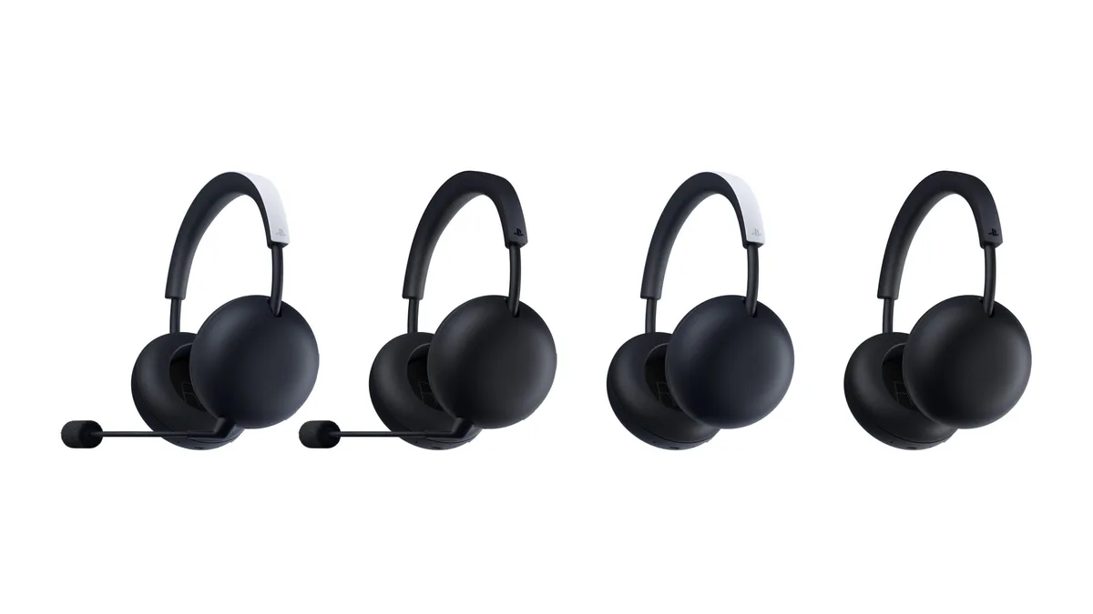 PlayStation Pulse Edge and PlayStation Pulse wireless headsets in White and Midnight Black