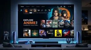 Crunchyroll dedicated anime hub on PlayStation 5 home screen