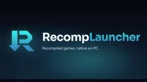 Recomp Store and RecompLauncher on PC for native Xbox 360 and N64 ports