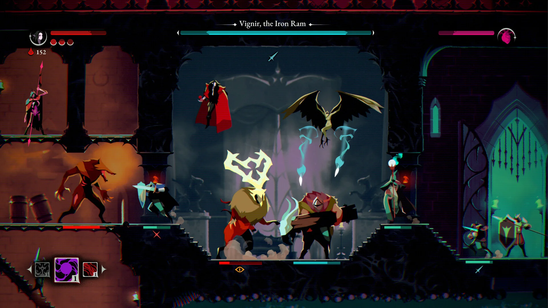 Gameplay screenshot from Digital Sun Games upcoming action-builder ReVamp following its canceled public Steam playtest