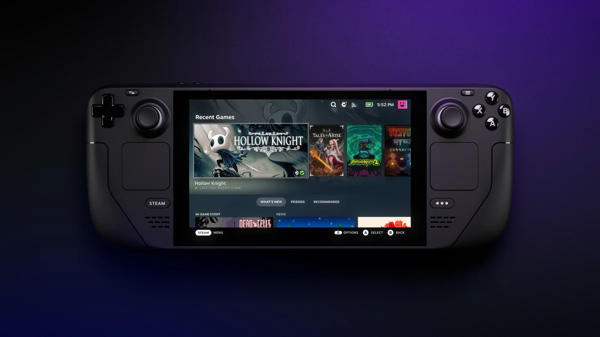 Steam Big Picture Mode and Steam Input controller interface on PC and Steam Deck