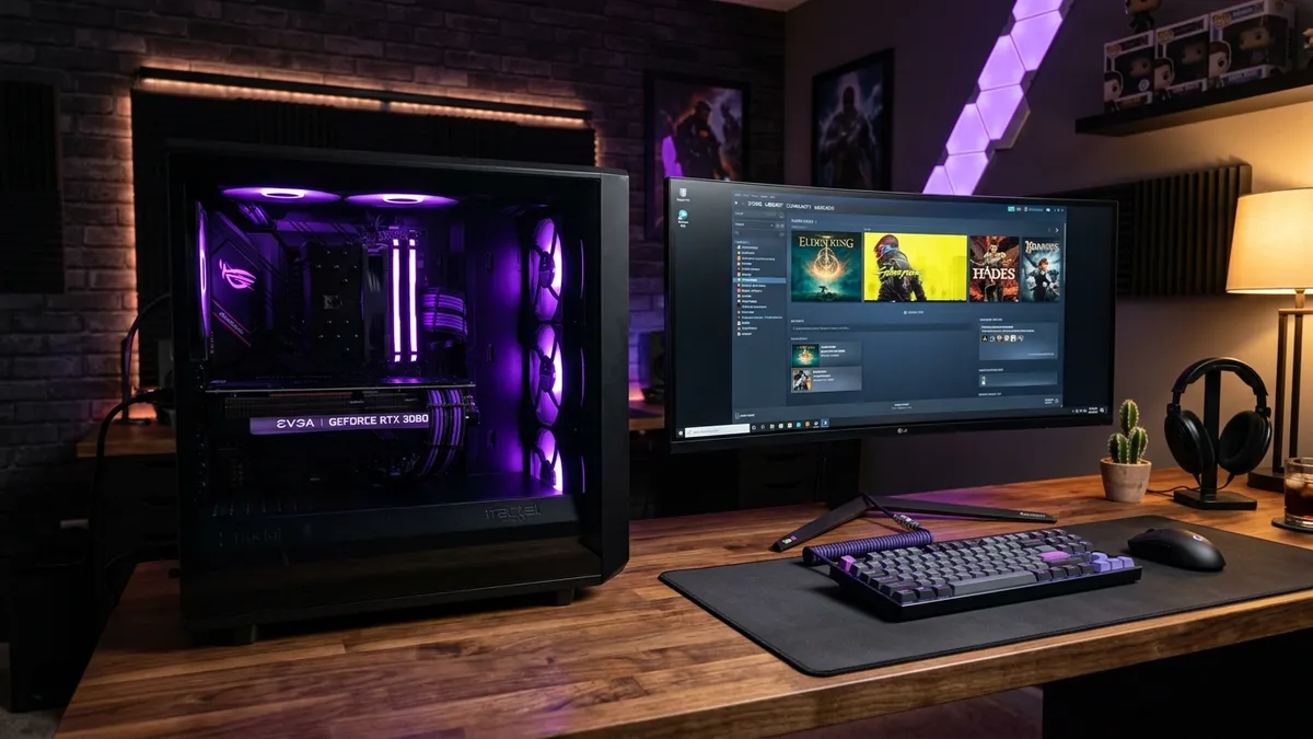 Gaming PC setup Steam hardware survey