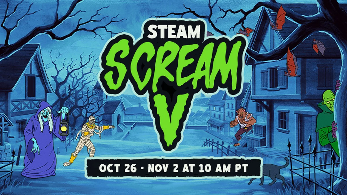 Steam Scream V Halloween Sale 2026 PC horror games up to 90 percent off