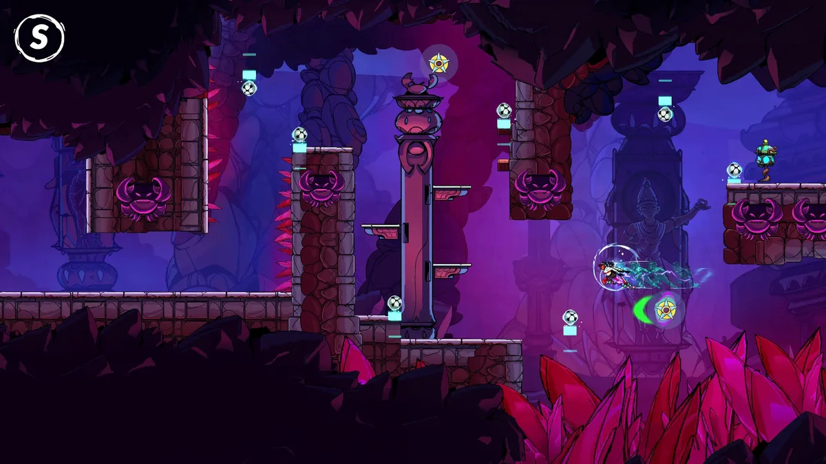 Suri: The Seventh Note 2D rhythm platforming gameplay across mythical India on PS5 and PC