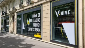 Team Vitality V.Hive headquarters and esports gaming venue on Boulevard de Sébastopol in Paris