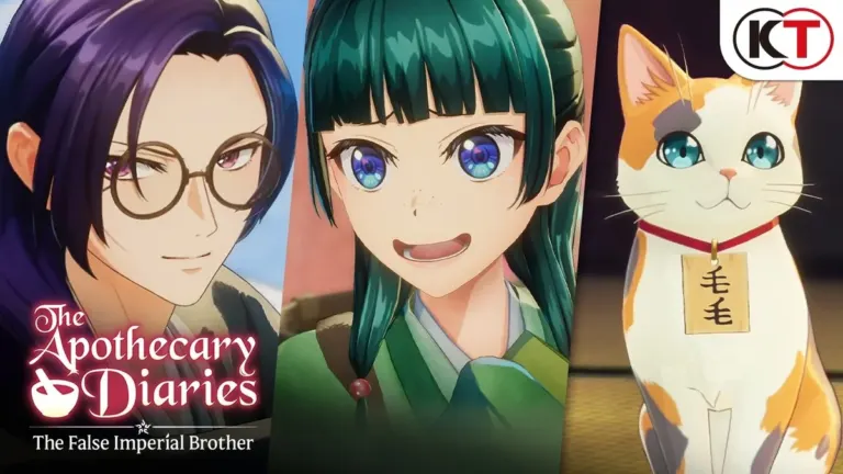 Jinshi, Maomao, and Maomao the Cat in The Apothecary Diaries: The False Imperial Brother