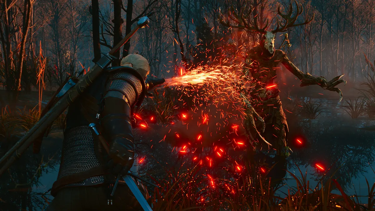 Geralt sword combat