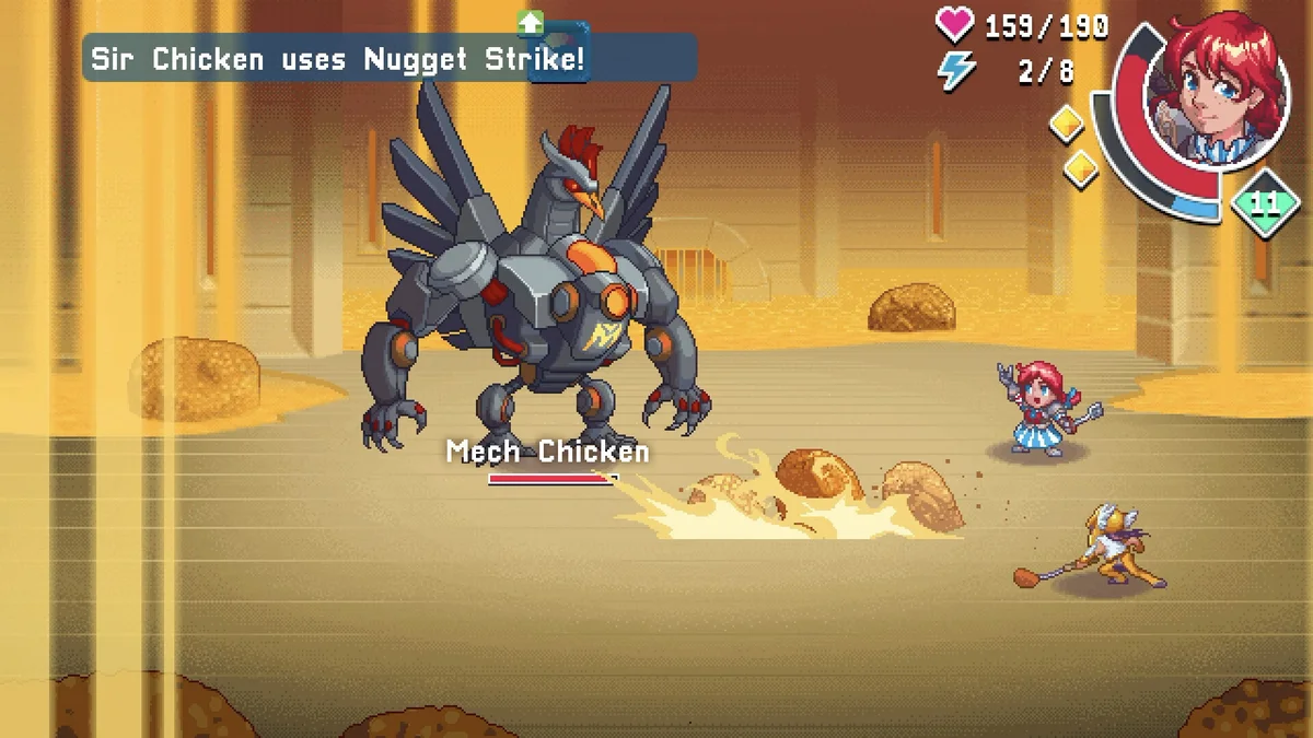 WendyQuest Mech Chicken boss fight