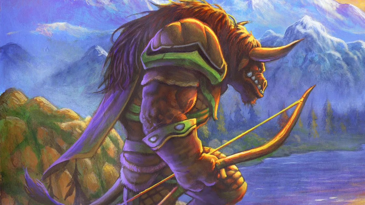Tauren Hunter in World of Warcraft: Forever - Plainsrunning racial ability buff