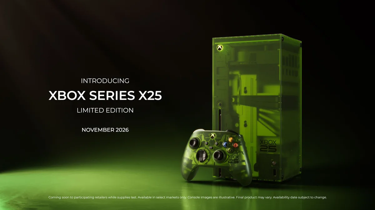 Xbox 25th Anniversary Collection X25 console and controller celebrating Xbox Playback gaming history