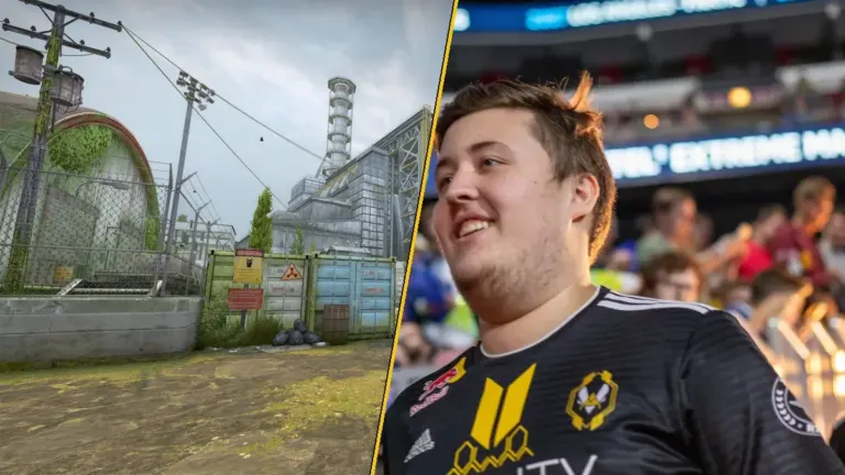 ZywOo on CS2 Cache in Team Vitality jersey